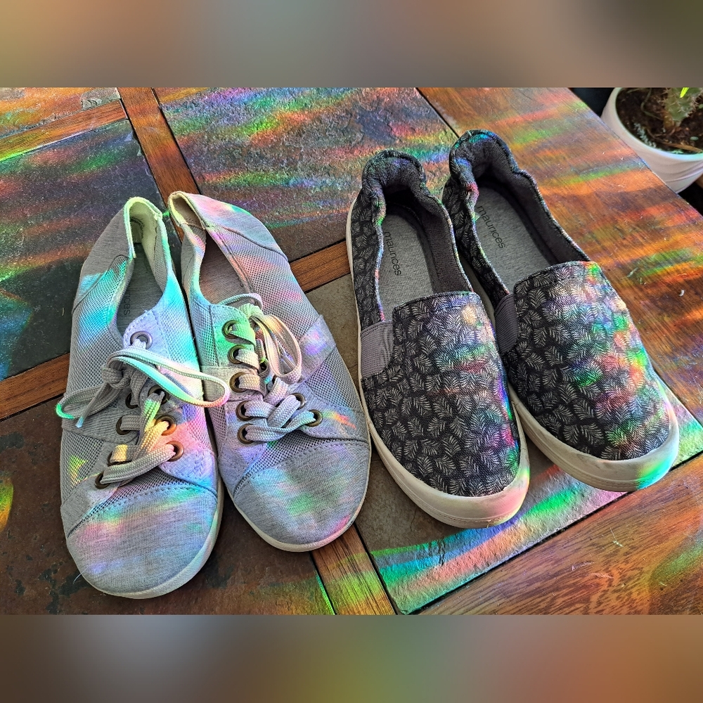 Maurices Comfy Slip-on Memory Foam Boho Shoe Bundle - Size 8